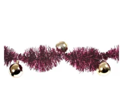 ATMOSPHERA Guirlande Et Boule De Sapin^ Guirlande De Noël Pompon - 12 Boules - Violet Et Or