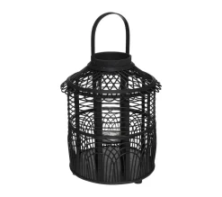 Discount ATMOSPHERA Lanterne Photophore En Bambou Bougeoir En Verre H 43 Cm