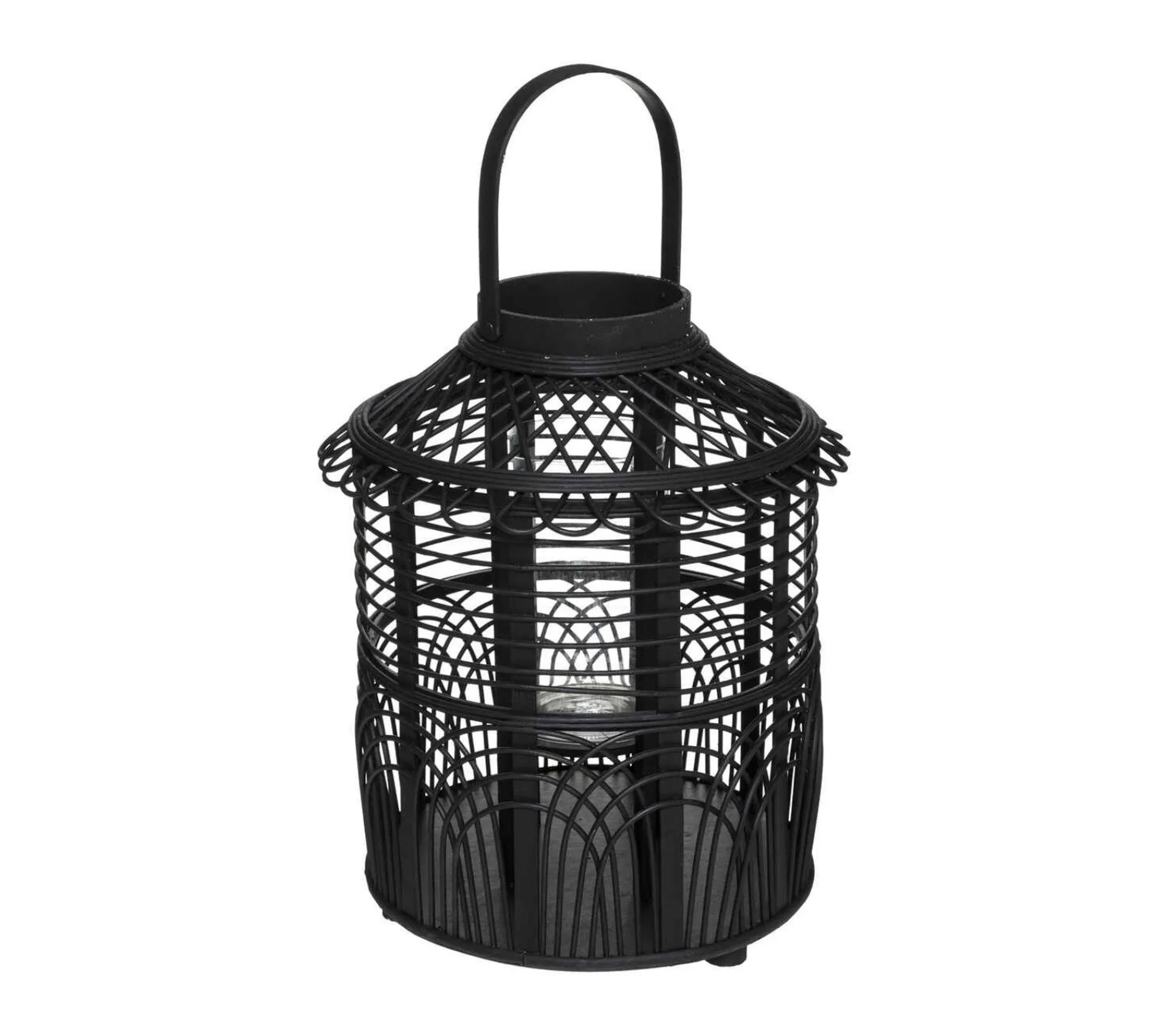 Discount ATMOSPHERA Lanterne Photophore En Bambou Bougeoir En Verre H 43 Cm