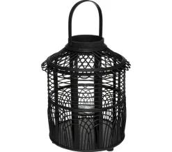 Discount ATMOSPHERA Lanterne Photophore En Bambou Bougeoir En Verre H 43 Cm