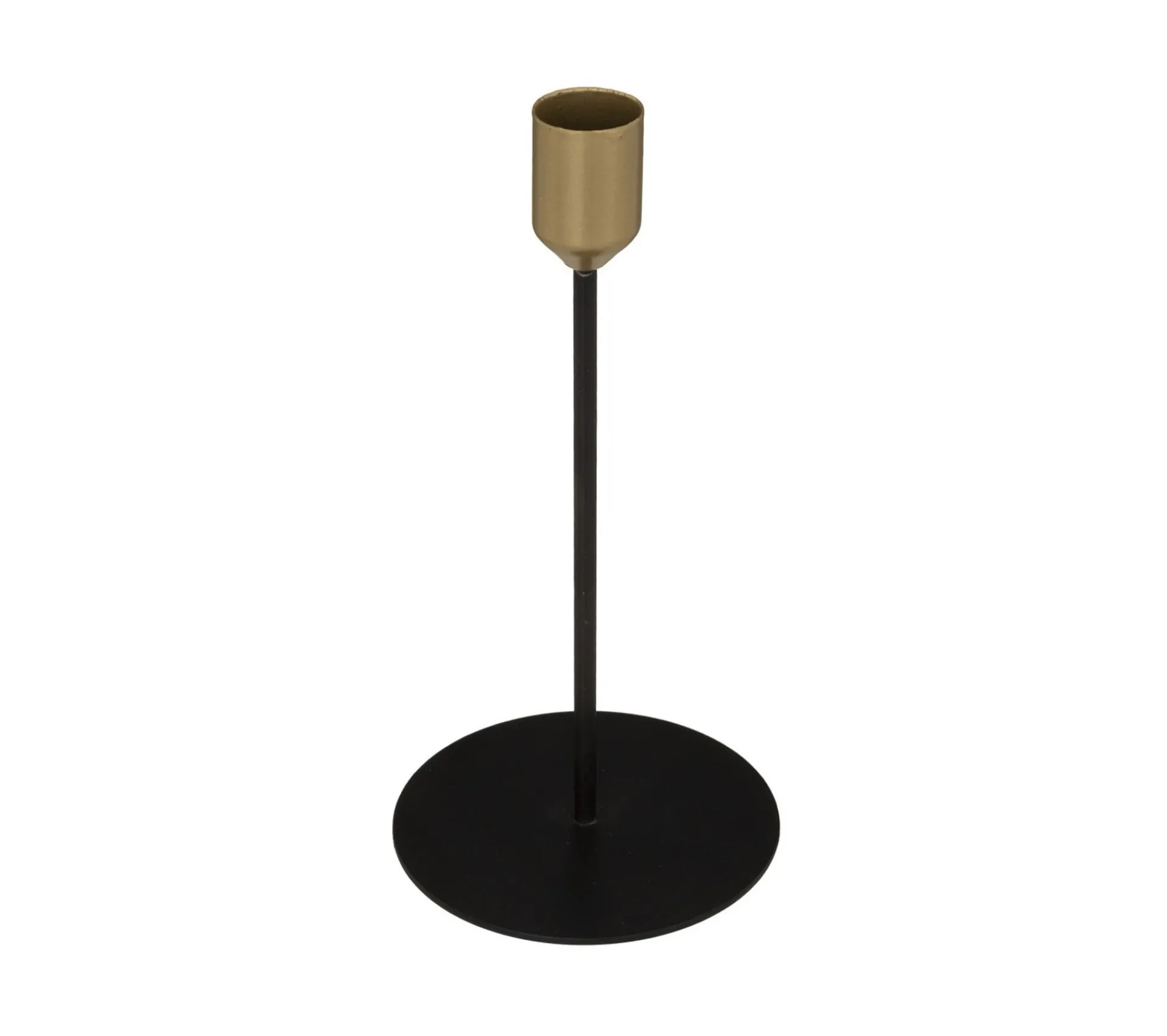 Online ATMOSPHERA Lot De 2 Bougeoirs Chandeliers En Metal Noir Et Dore