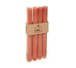 Store ATMOSPHERA Lot De 4 Bougies Batons Rustique Ambre H 24.5 Cm