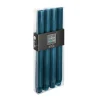 Shop ATMOSPHERA Lot De 4 Bougies Batons Rustique Bleu Canard H 24.5 Cm