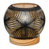 Best ATMOSPHERA Photophore Boule Led En Bois Et Metal