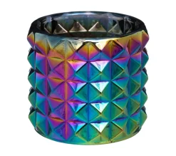 New ATMOSPHERA Photophore En Verre Colore H 8.5 Cm