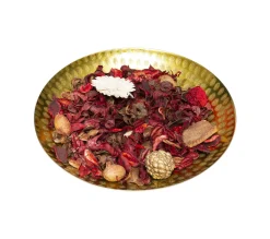 Cheap ATMOSPHERA Pot-Pourri Fruits Rouges 140 G Avec Plateau En Metal Dore
