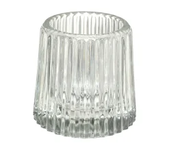 Clearance ATMOSPHERA Set 4 Bougeoirs Photophores En Verre Avec Support En Metal