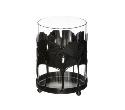 Flash Sale ATMOSPHERA Set De 2 Bougeoirs Photophores En Verre Et Metal Décor Genko