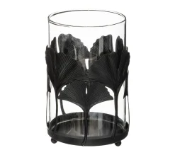 Flash Sale ATMOSPHERA Set De 2 Bougeoirs Photophores En Verre Et Metal Décor Genko