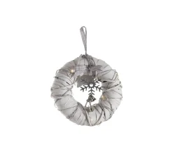 Cheap AUBRY GASPARD Couronne De Porte Lumineuse En Bois 25 X 7 Cm