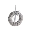 New AUBRY GASPARD Couronne De Porte En Osier Et Bois 35 Cm