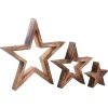 New AUBRY GASPARD Etoile Gigogne En Bois (Lot De 3)