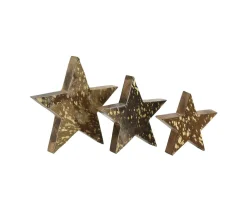 Flash Sale AUBRY GASPARD Etoiles A Poser En Bois Et Peau De Vache