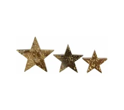 Flash Sale AUBRY GASPARD Etoiles A Poser En Bois Et Peau De Vache