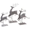 Sale AUBRY GASPARD Renne En Metal Laque Bronze (Lot De 3)
