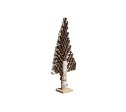 Best Sale AUBRY GASPARD Sapin Décoratif En Bouleau Motif Chevron Petit Modele