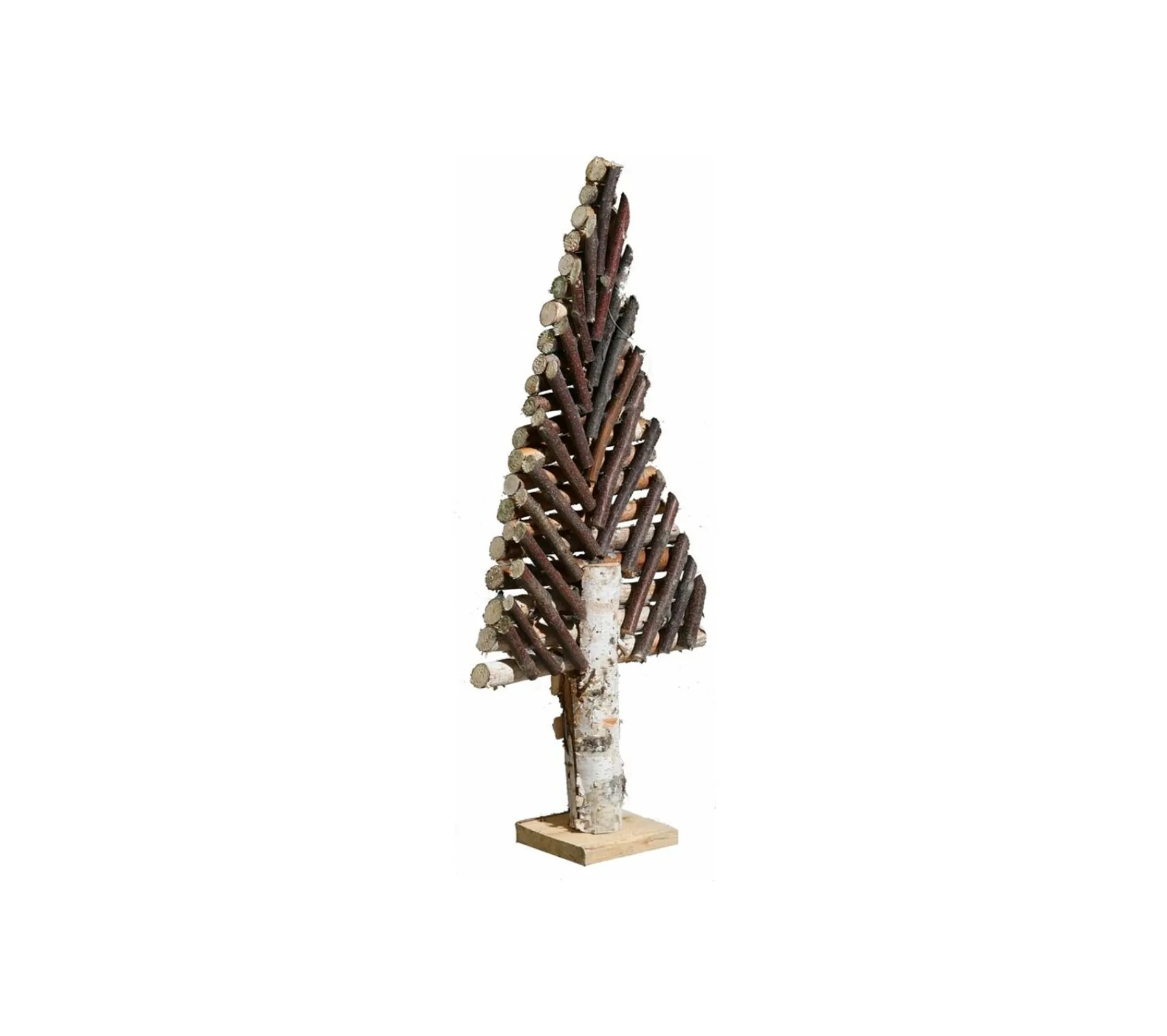 Best Sale AUBRY GASPARD Sapin Décoratif En Bouleau Motif Chevron Petit Modele