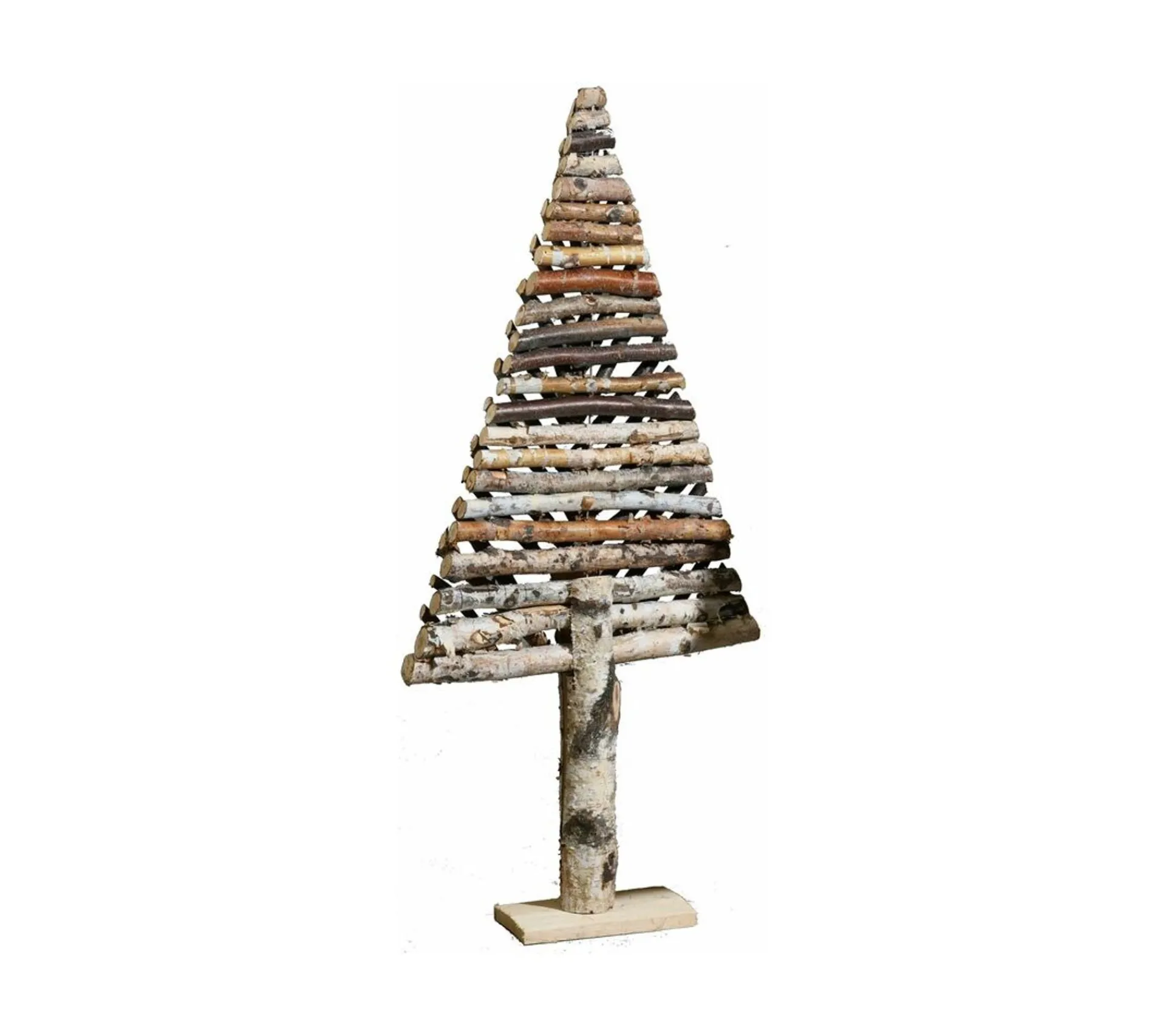 Best Sale AUBRY GASPARD Sapin Décoratif En Bouleau Motif Chevron Petit Modele