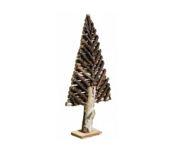 Store AUBRY GASPARD Sapin Décoratif En Bouleau Motif Chevron Moyen Modele