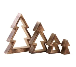 Fashion AUBRY GASPARD Sapin Gigogne En Bois (Lot De 4)