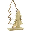 Shop AUBRY GASPARD Sapins En Metal Et Bois, Guirlande Led