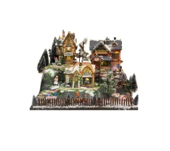 Fashion * Base Village De Noël 3 Plateaux A Décorer - 50 X 38 Cm - My Village
