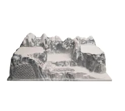 Discount * Base Village De Noël Avec Montagne Et Plateaux A Décorer - 50 X 38 Cm - My Village