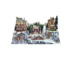 Discount * Base Village De Noël Avec Montagne Et Plateaux A Décorer - 50 X 38 Cm - My Village