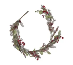 BELIANI Guirlande Et Boule De Sapin^ Guirlande 150 Cm Rouge Et Vert Irun