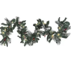 BELIANI Guirlande Et Boule De Sapin^ Guirlande De Noël Led 180 Cm Vert Wapta