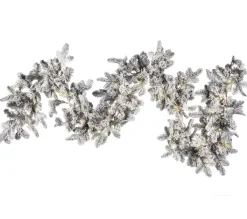 BELIANI Guirlande Et Boule De Sapin^ Guirlande De Noël Led Effet Neige 180 Cm Blanc Sundo