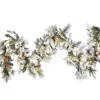 BELIANI Guirlande Et Boule De Sapin^ Guirlande De Noël Led Effet Neige 270 Cm Blanc Whitehorn