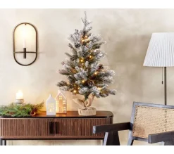 BELIANI Sapin Et Accessoire^ Sapin De Noël 90 Cm Vert Glace Maligne