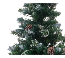 BELIANI Sapin Et Accessoire^ Sapin De Noël Artificiel Vert Pre-Illumine 120 Cm Palomar