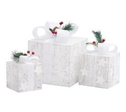 Cheap * Boites-Cadeaux De Noël Décoratives 3 Pcs Exterieur Interieur