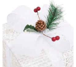 Cheap * Boites-Cadeaux De Noël Décoratives 3 Pcs Exterieur Interieur
