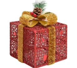 Shop * Boites-Cadeaux De Noël Décoratives 3 Pcs Exterieur Interieur
