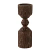 Hot * Bougeoir Déco En Bois "Pilier" 30Cm Marron