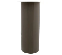 New * Bougeoir De Sol "Colby" 40Cm Taupe Et Or