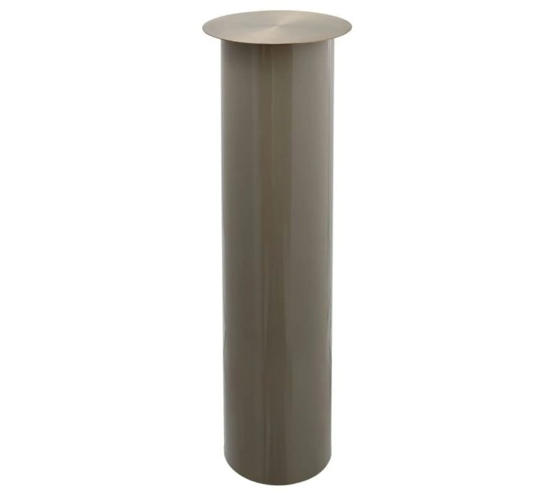 Clearance * Bougeoir De Sol "Colby" 70Cm Taupe Et Or