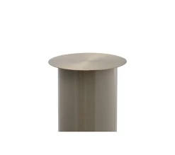 Clearance * Bougeoir De Sol "Colby" 70Cm Taupe Et Or