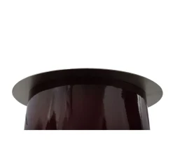 Discount * Bougeoir De Sol "Colby" 60Cm Prune Et Argent