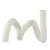 Outlet * Bougeoir Design Ceramique "Torsia" 25Cm Blanc