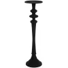 Flash Sale * Bougeoir Design En Aluminium "Croka" 99Cm Noir