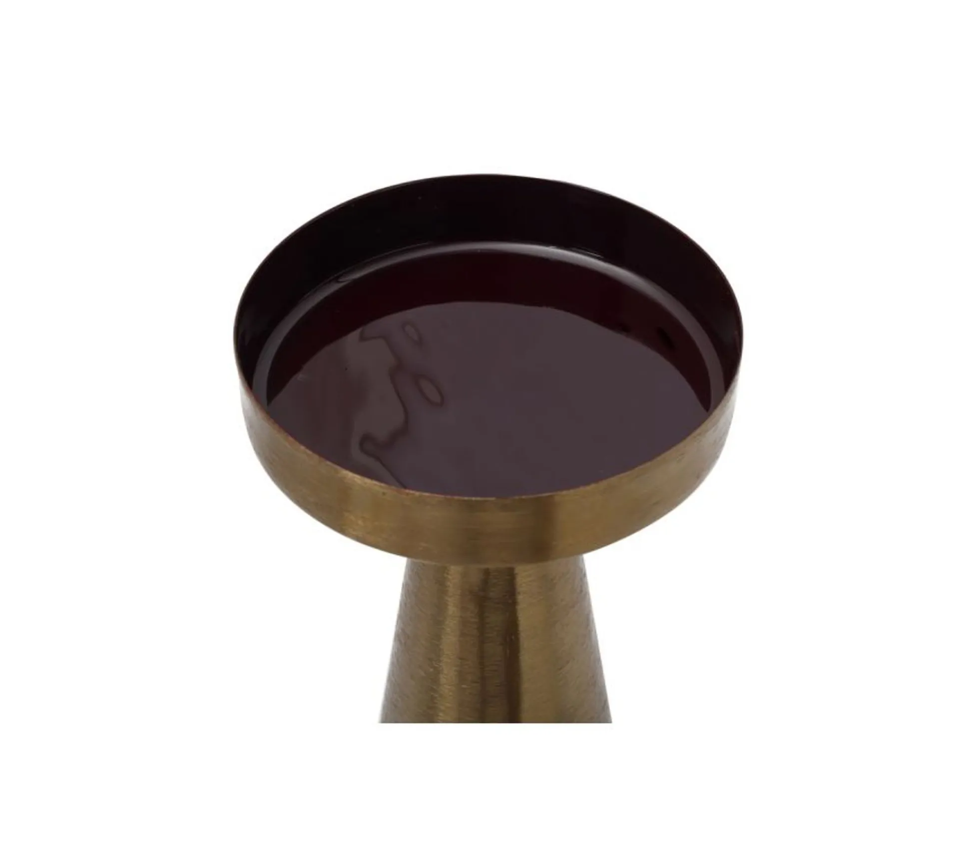 Discount * Bougeoir Design En Metal "Disola" 25Cm Or Et Rose