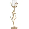 Flash Sale * Bougeoir Design En Metal "Curama" 67Cm Or
