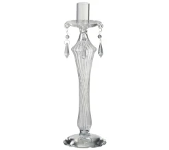Sale * Bougeoir Design "Perles" 28Cm Transparent