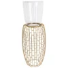 Clearance * Bougeoir Design Retro "Malibu" 73Cm Or