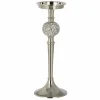 Hot * Bougeoir Design "Sphere Diamant" 31Cm Argent