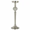 Sale * Bougeoir Design "Sphere Diamant" 36Cm Argent